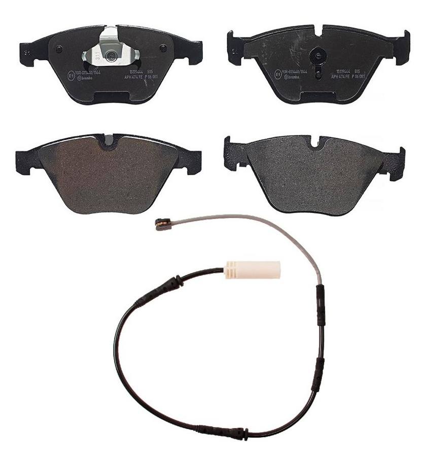 Brembo Brake Pad Set Kit - Front (Low-Met) (with Sensor)